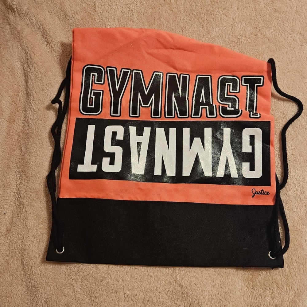 Justice Gymnastics Gym drawstring bag